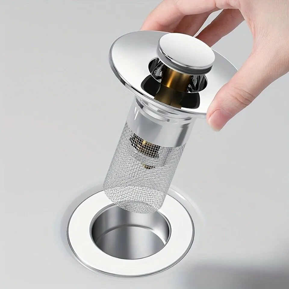 Draino universelles Abflusssieb aus Edelstahl für Waschbecken und Dusche